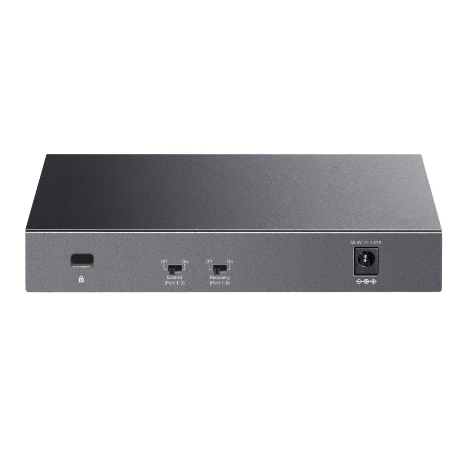 Switch Để Bàn Gigabit 8 Cổng với 8 Cổng PoE+ TP-Link LS108GP PoE 62 W, Truyền PoE lên tới 250m, Hoạt động yên lặng 