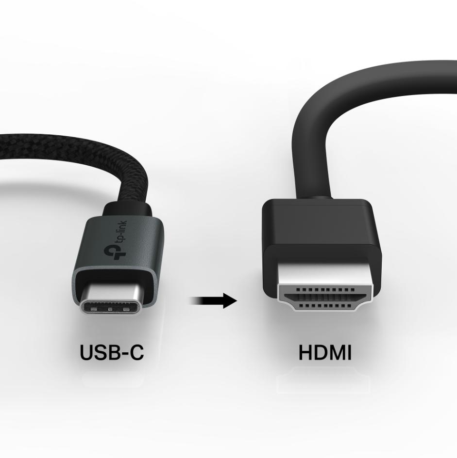 Bộ chuyển đổi USB Type-C sang HDMI TP-Link UA520C Hỗ Trợ 4K@60Hz, Vỏ Nhôm Tản Nhiệt, Cắm và Chạy