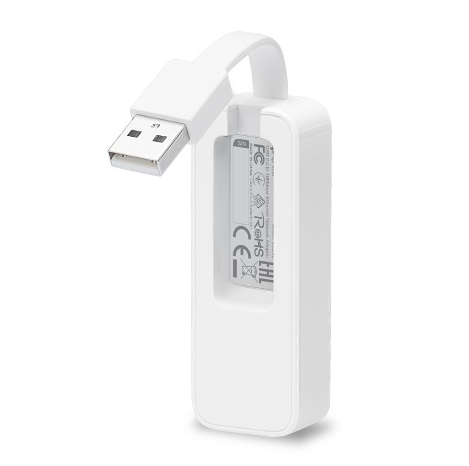 Bộ chuyển đổi USB 2.0 sang LAN RJ45 100Mbps TP-Link UE200, Hỗ trợ chipset RTL8152B, Kết nối nhanh ổn định