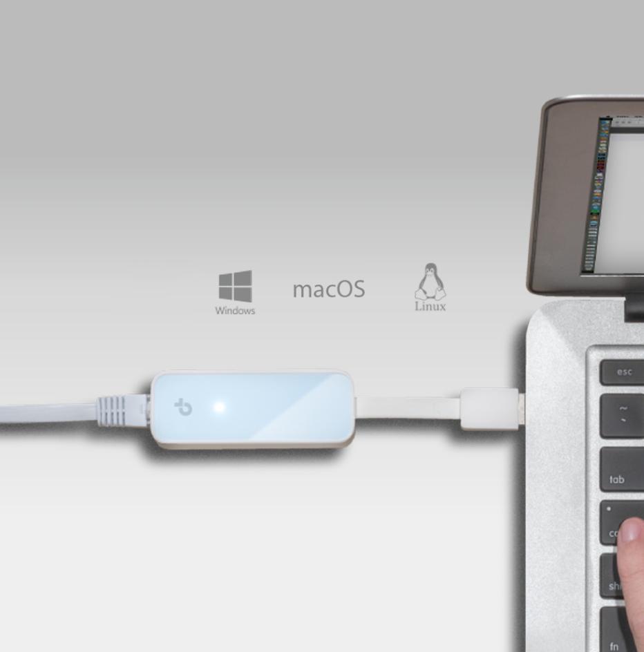 Bộ chuyển đổi USB 2.0 sang LAN RJ45 100Mbps TP-Link UE200, Hỗ trợ chipset RTL8152B, Kết nối nhanh ổn định