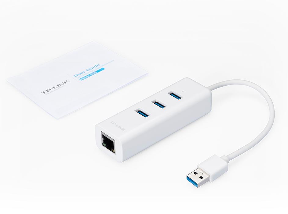 Bộ Chia USB 3.0 Tích Hợp Cổng LAN Gigabit TP-Link UE330, Tốc độ 5Gbps, Hỗ trợ hệ điều hành Windows 11/10/8, MacOS, Linux