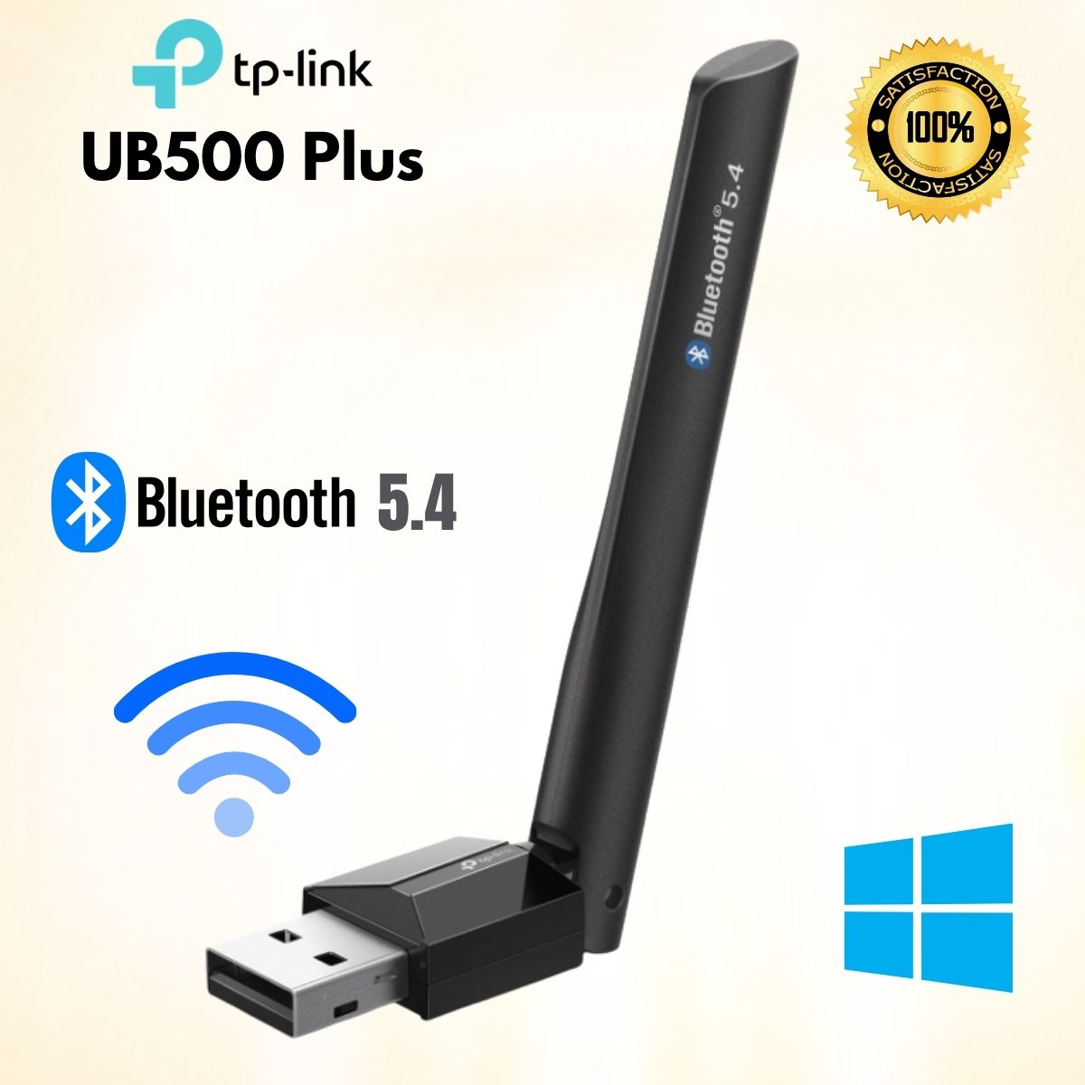 USB Bluetooth 5.4 Tầm xa TP-Link UB500 Plus, Ăng-ten đa hướng, Chống nhiễu, Hỗ Trợ Windows 11/10