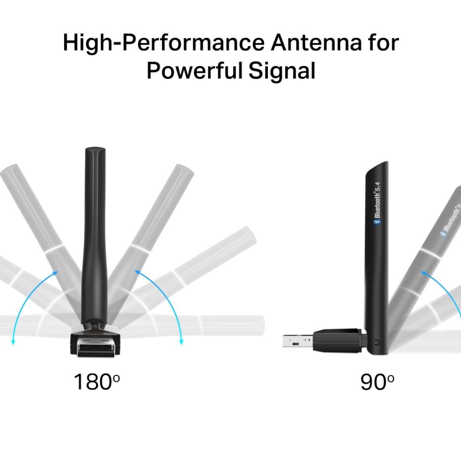 USB Bluetooth 5.4 Tầm xa TP-Link UB500 Plus, Ăng-ten đa hướng, Chống nhiễu, Hỗ Trợ Windows 11/10