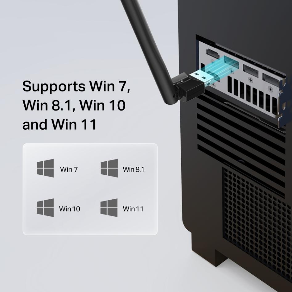 USB Bluetooth 5.4 Tầm xa TP-Link UB500 Plus, Ăng-ten đa hướng, Chống nhiễu, Hỗ Trợ Windows 11/10