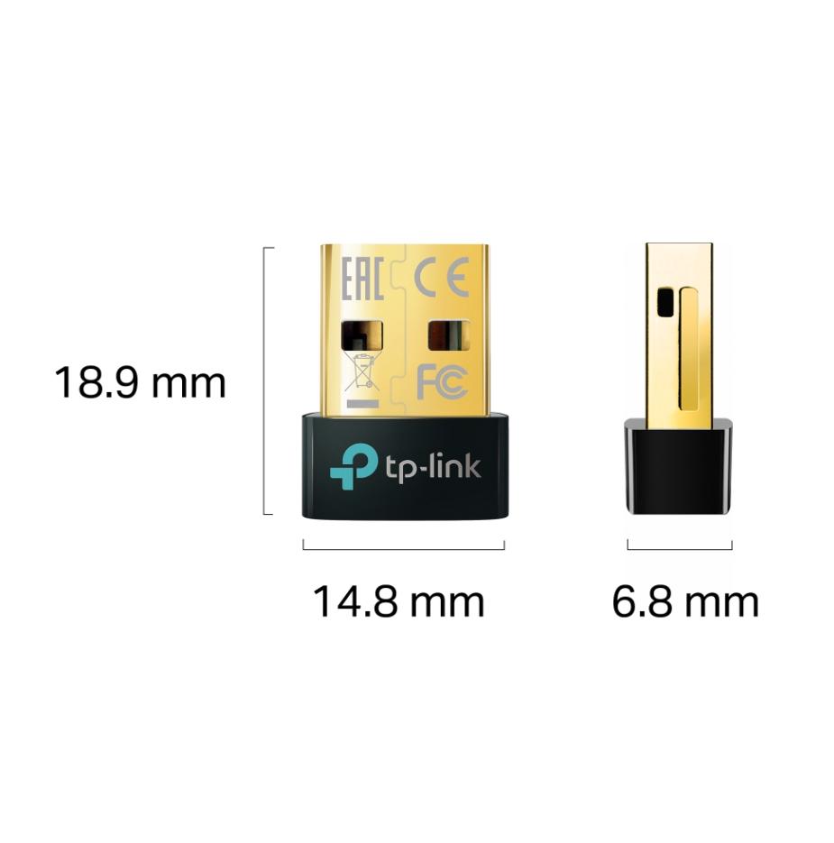 Bộ chuyển đổi USB Bluetooth 5.4 Nano TP-Link UB500 Hỗ trợ tối đa 7 thiết bị cùng lúc, Hệ điều hành Windows 11/10/8.1/7