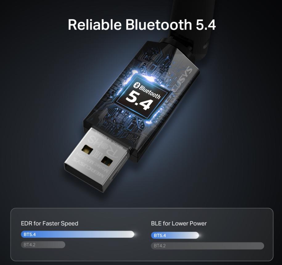 USB Bluetooth 5.4 Tầm Xa TP-Link MA550H: Kết Nối 7 Thiết bị cùng lúc, Phủ sóng rộng, Chống nhiễu