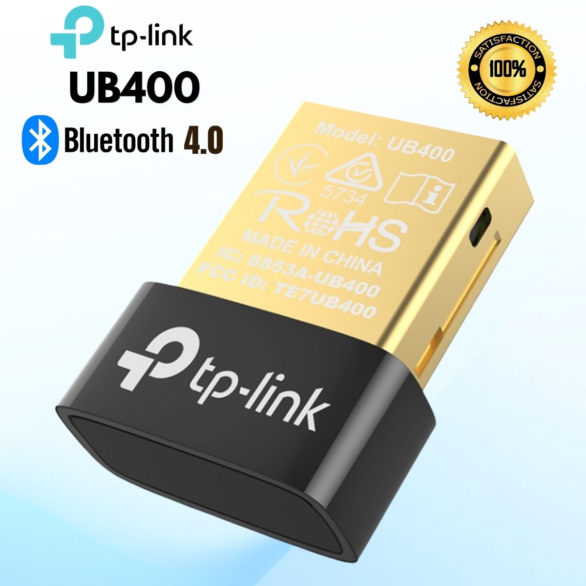 USB Bluetooth 4.0 Nano TP-Link UB400: Cắm Là Chạy, Không Cần Driver, Hỗ Trợ Windows 11/10/8.1/7