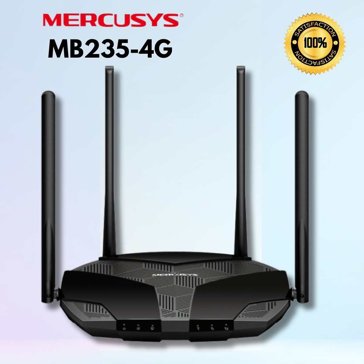 Router Wi-Fi AC1200 4G+ Cat6 Gigabit Mercusys MB235-4G Băng tần kép 1200 Mbps, Hỗ Trợ EasyMesh, Kết nối đồng thời 64 thiết bị