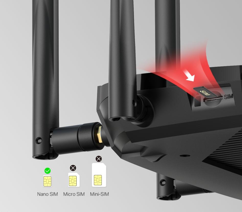 Router Wi-Fi AC1200 4G+ Cat6 Gigabit Mercusys MB235-4G Băng tần kép 1200 Mbps, Hỗ Trợ EasyMesh, Kết nối đồng thời 64 thiết bị