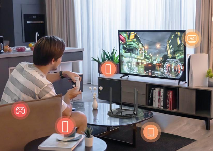 Router Wi-Fi AC1200 4G+ Cat6 Gigabit Mercusys MB235-4G Băng tần kép 1200 Mbps, Hỗ Trợ EasyMesh, Kết nối đồng thời 64 thiết bị