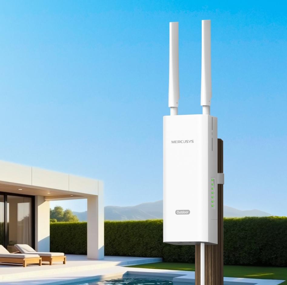 Bộ Phát Wi-Fi Gắn SIM 4G Mercusys MB118-4G, Tốc độ 300 Mbps, Kết nối 32 thiết bị, IP65, Chống sét ±6kV & chống tĩnh điện ±15kV