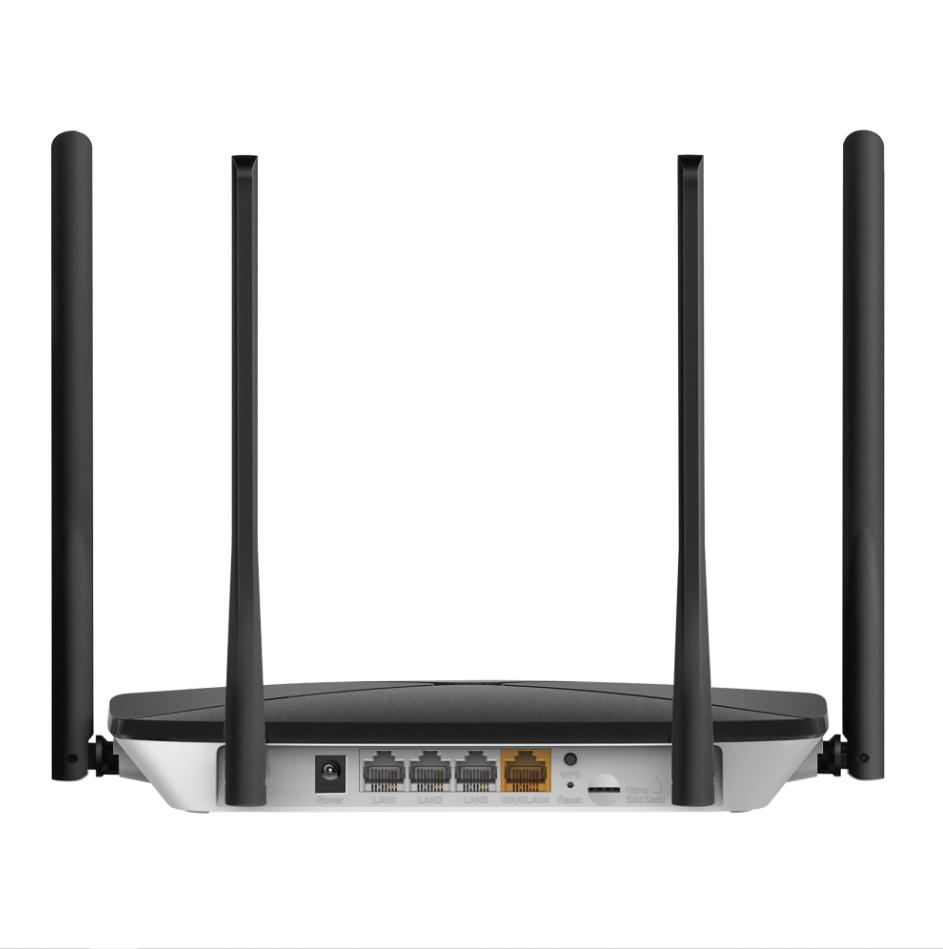 Router Wi-Fi 4G LTE TP-Link MB115-4G: Tốc Độ 300Mbps, 4 Ăng-ten Ngoài, Cắm SIM Là Chạy, Cổng LAN/WAN Linh Hoạt
