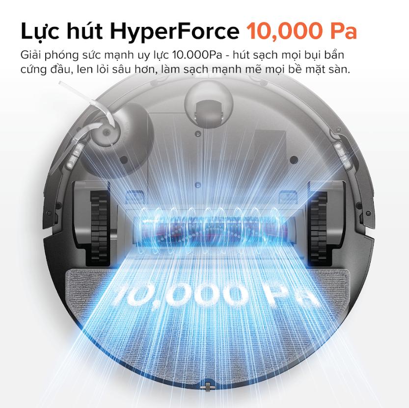 Robot hút bụi lau nhà Roborock Q7 TF+ Lực Hút 10.000Pa, Dock Sạc Tự Hút Bụi 2.7L, Tự động đổ rác 7 tuần, Quét laser 360°, Lau bằng giẻ