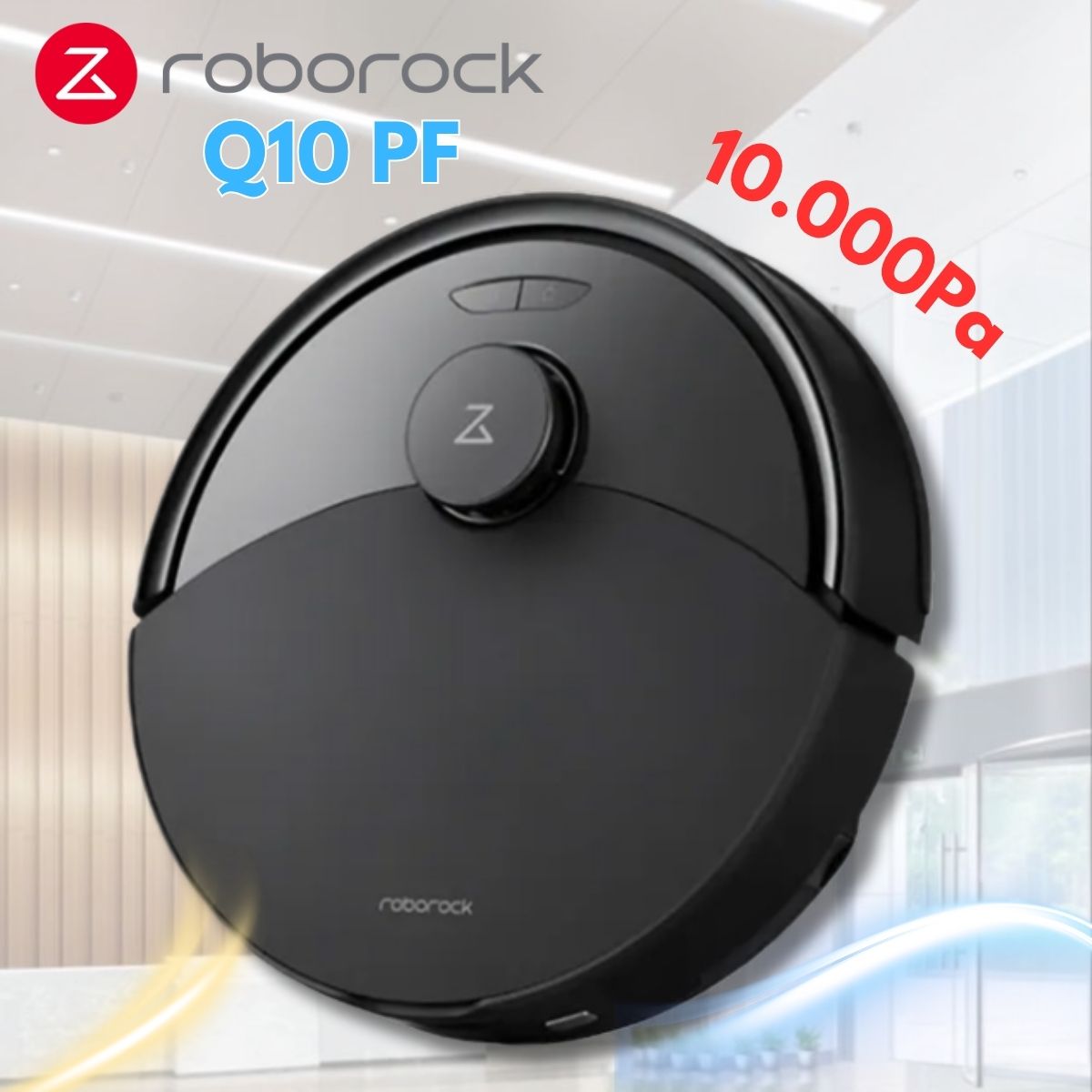 Robot hút bụi lau nhà thông minh Roborock Q10 PF Lực Hút 10.000Pa, Tránh Vật Cản Reactive Tech, LiDAR 360°, Chống Rối Kép, Lau bằng giẻ