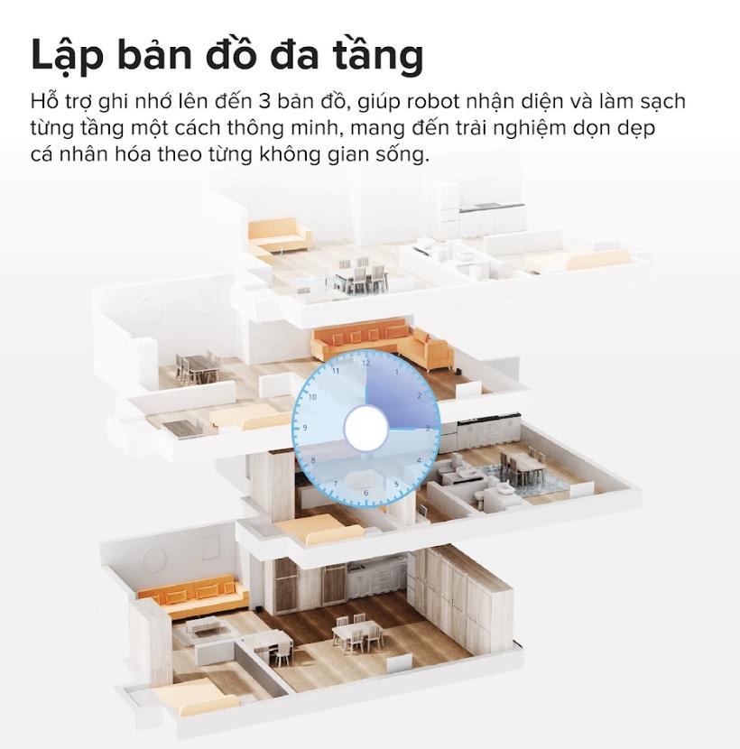 Robot hút bụi lau nhà thông minh Roborock Q10 PF Lực Hút 10.000Pa, Tránh Vật Cản Reactive Tech, LiDAR 360°, Chống Rối Kép, Lau bằng giẻ