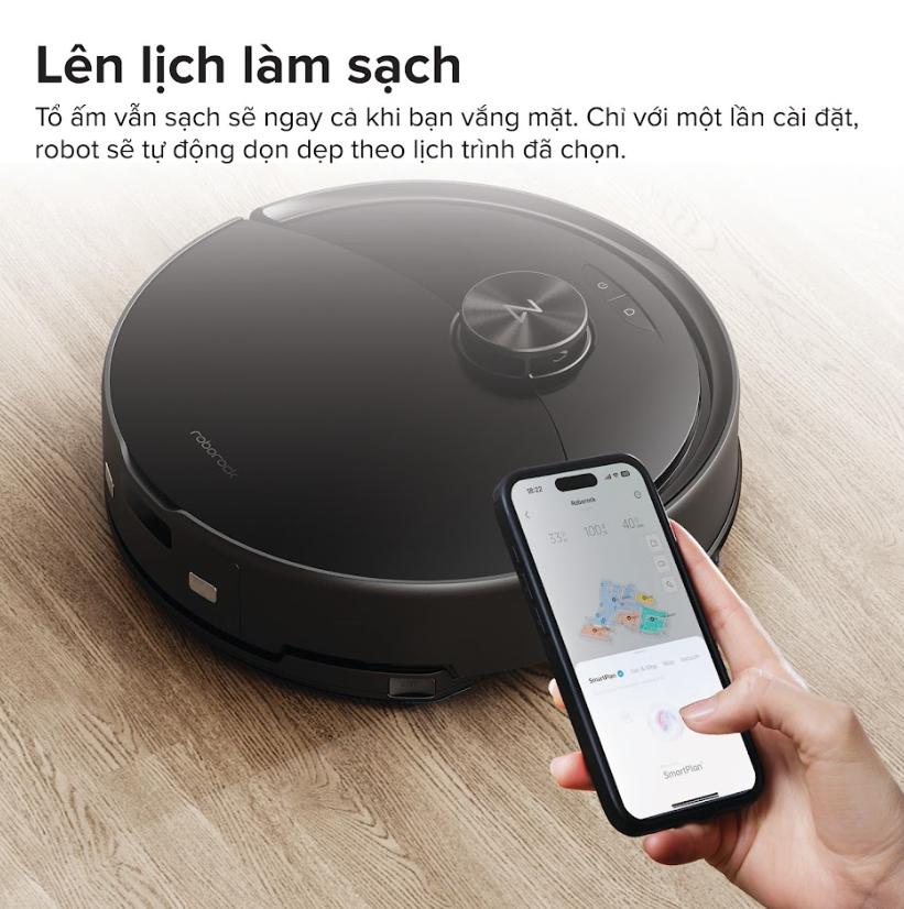 Robot hút bụi lau nhà thông minh Roborock Q10 PF Lực Hút 10.000Pa, Tránh Vật Cản Reactive Tech, LiDAR 360°, Chống Rối Kép, Lau bằng giẻ