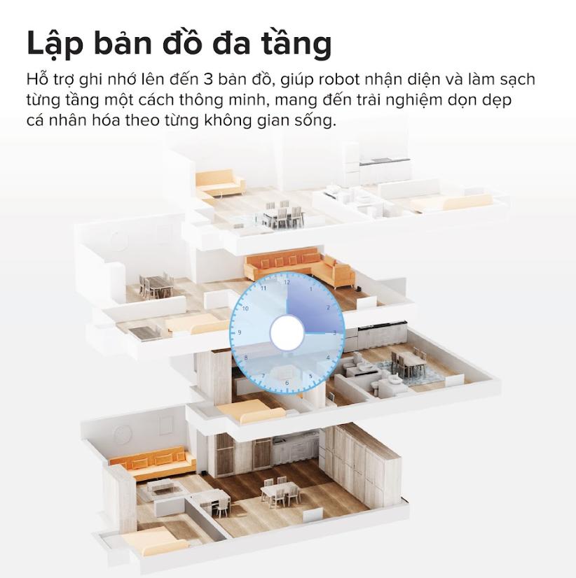 Máy hút bụi lau nhà thông minh Roborock Q10 PF+ , Lực Hút 10.000Pa, Tránh vật cản Reactive Tech & Dock Auto-Empty, Chống rối kép, Lau giẻ