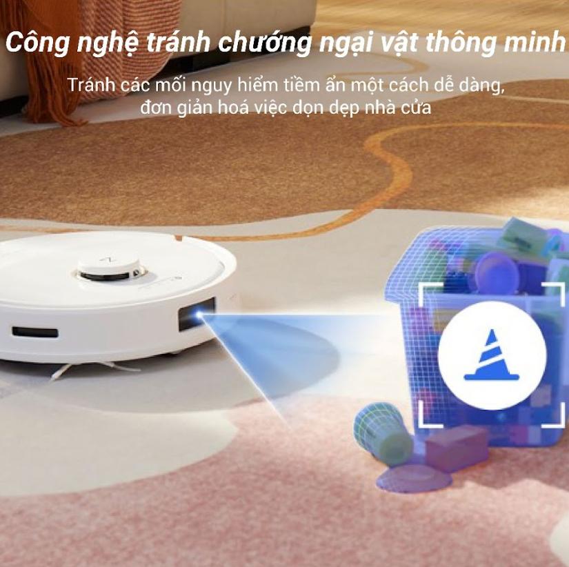 Robot hút bụi chống rối Roborock Q8 Max, Lực Hút 5500Pa, Tránh Vật Cản 3D, Điều Hướng LiDAR, lau giẻ