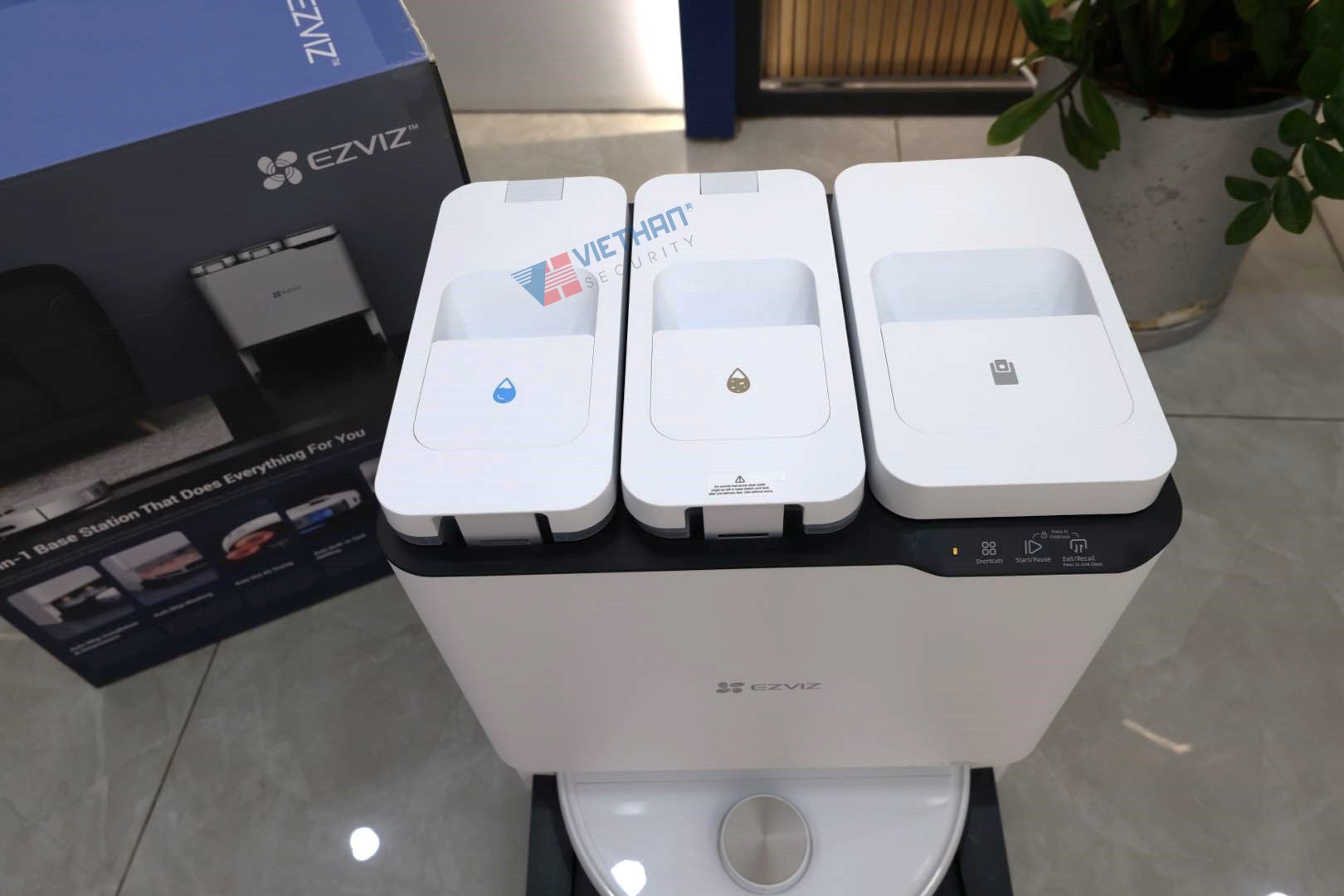 Robot hút bụi lau nhà Ezviz RS20 Max, Tích hợp hút & lau, Lực hút 13.000Pa, Trang bị Camera AI, Chống rối tóc