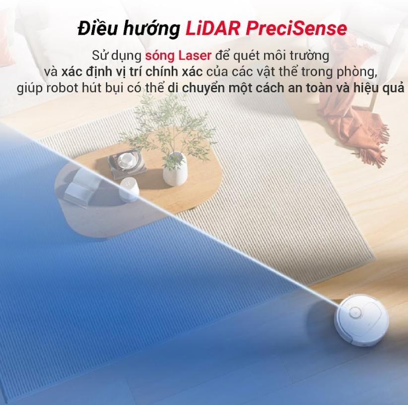 Robot hút bụi tự động Roborock Qrevo: Lực Hút 5.500Pa, lau chổi xoay 360 độ, Trạm sạc 6 in 1, Lau Xoay 360 Độ, Tự Động Xòe Giẻ, Làm Sạch Góc 92%