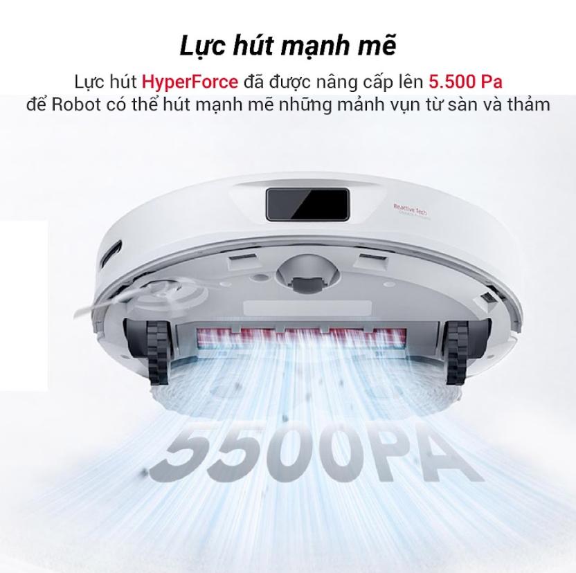 Robot hút bụi tự động Roborock Qrevo: Lực Hút 5.500Pa, lau chổi xoay 360 độ, Trạm sạc 6 in 1, Lau Xoay 360 Độ, Tự Động Xòe Giẻ, Làm Sạch Góc 92%
