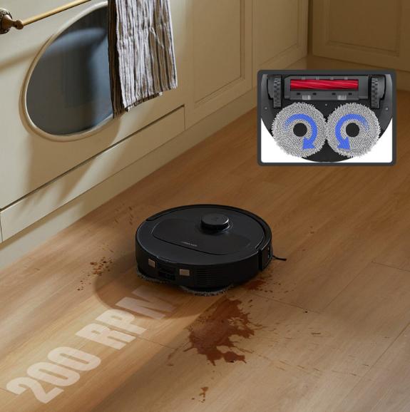 Robot lau nhà hút bụi tự động đổ rác Roborock Qrevo S: Lực Hút 7000Pa, lau chổi xoay 360, Giặt giẻ nước nóng 60°C, Nâng giẻ thông minh 10mm