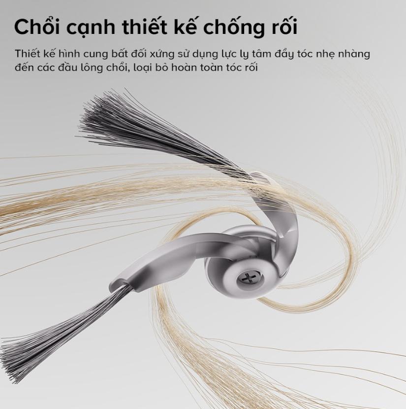 Robot vệ sinh sàn nhà hút bụi Roborock Qrevo S Pro, Lực hút 18.500Pa, Lau Xoay Kép & Trạm Sạc Đa Năng, Chống Rối Kép