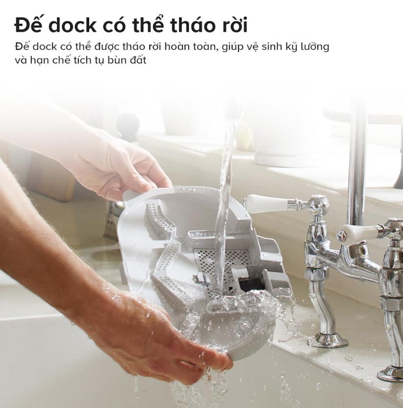 Robot vệ sinh sàn nhà hút bụi Roborock Qrevo S Pro, Lực hút 18.500Pa, Lau Xoay Kép & Trạm Sạc Đa Năng, Chống Rối Kép