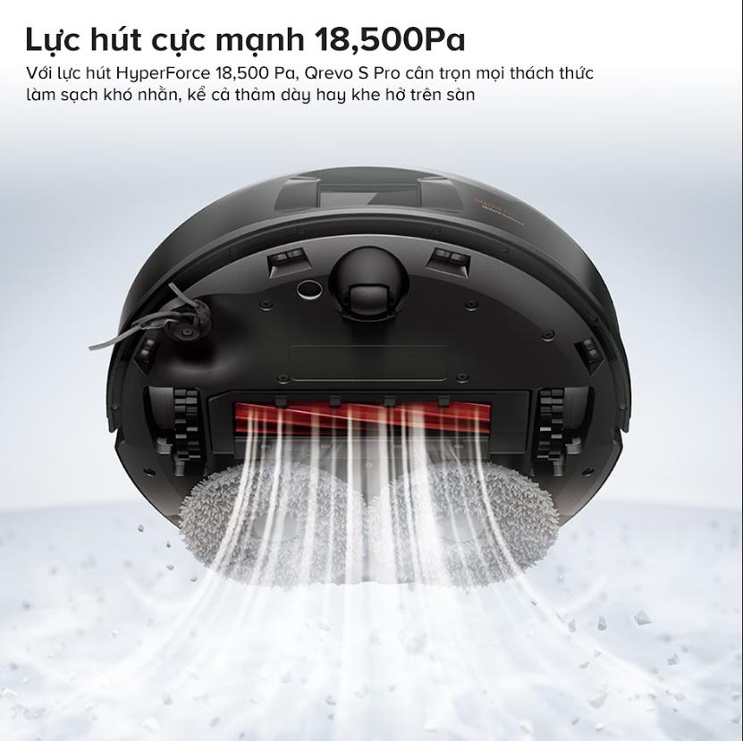 Robot lau nhà và hút bụi Roborock Qrevo C Pro Lực Hút 18.500Pa, Lau chổi xoay, Chống Rối 3 Lớp, Giặt giẻ, Sấy khô, Lập bản đồ 3D