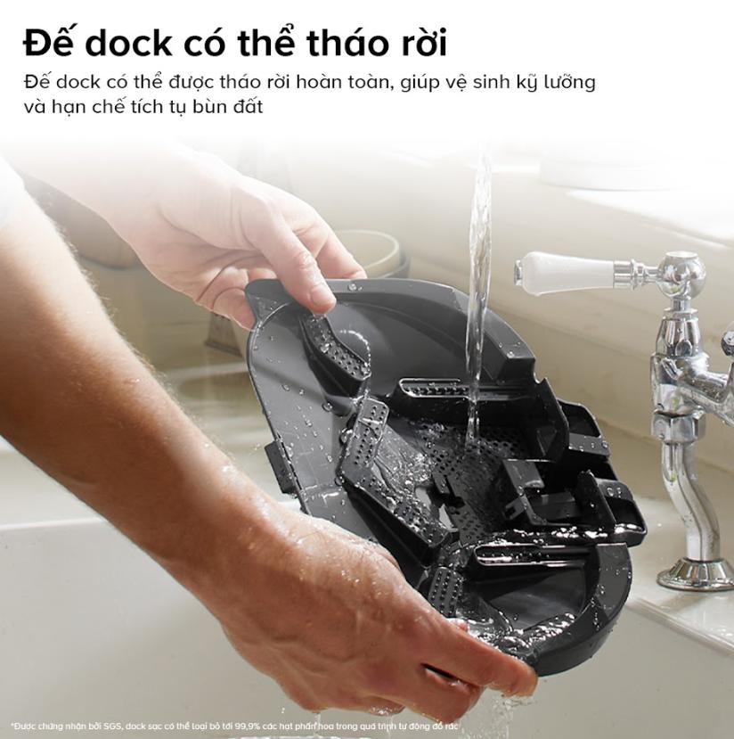 Robot hút bụi lau nhà Roborock QR 798 Lực Hút 10.000Pa, Lau Xoay Kép Thông Minh, Giặt & Sấy Khô Giẻ, Tránh Vật Cản & LiDAR 360°, Lau giẻ