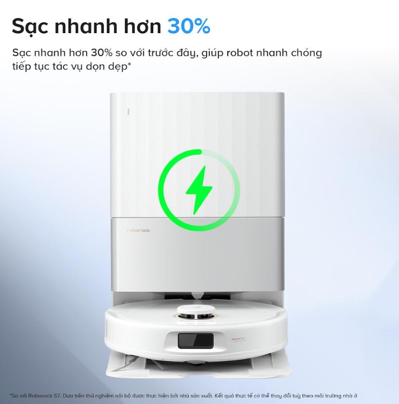 Robot Hút Bụi lau nhà Roborock Qrevo 5AE Lực Hút 12.000Pa, Lau chổi xoay, Chổi Chống Rối DuoDivide, PreciSense LiDAR (Bản đồ 3D) + Reactive Tech