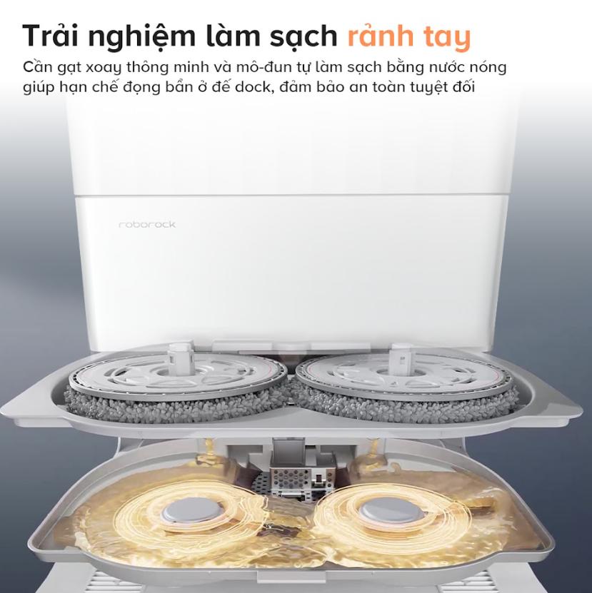 Robot Hút Bụi lau nhà Roborock Qrevo Edge 5V1 Lực hút 18.500Pa, Lau xoay kép, Chổi DuoDivide Chống Rối & Trạm Sạc 3.0