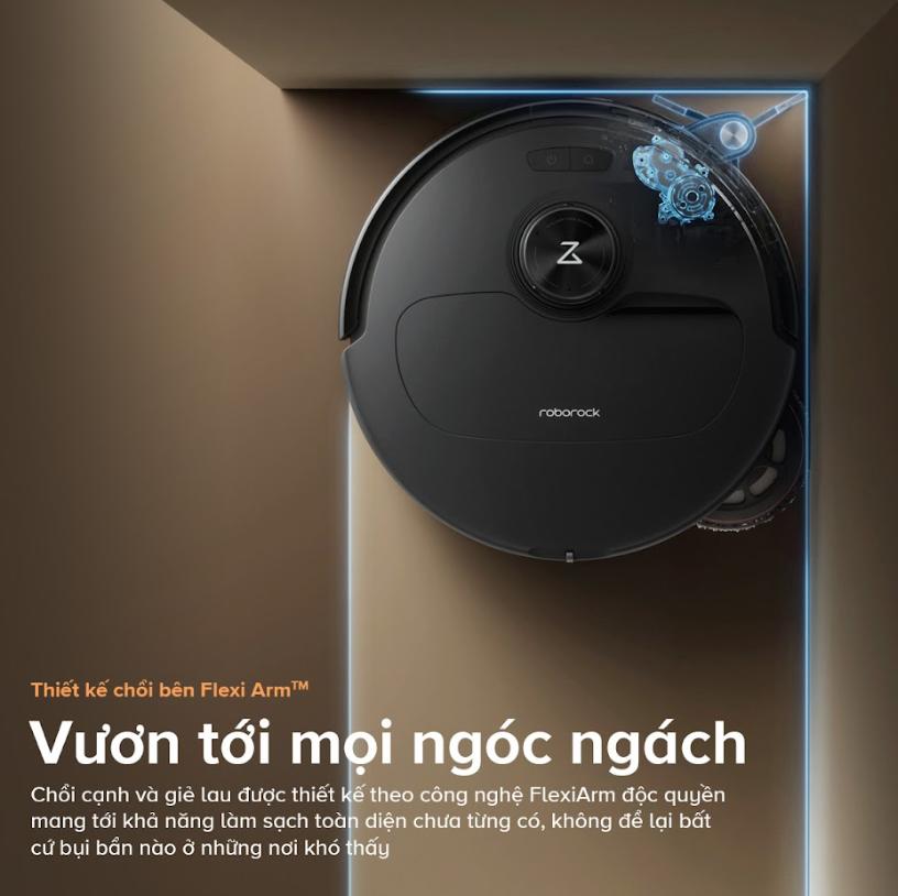 Robot Hút Bụi Lau Nhà Roborock Qrevo Master, Lực hút 10.000 Pa, Chống rối tóc - lông thú, Lưu trúc bản đồ, Điều khiển qua ứng dụng