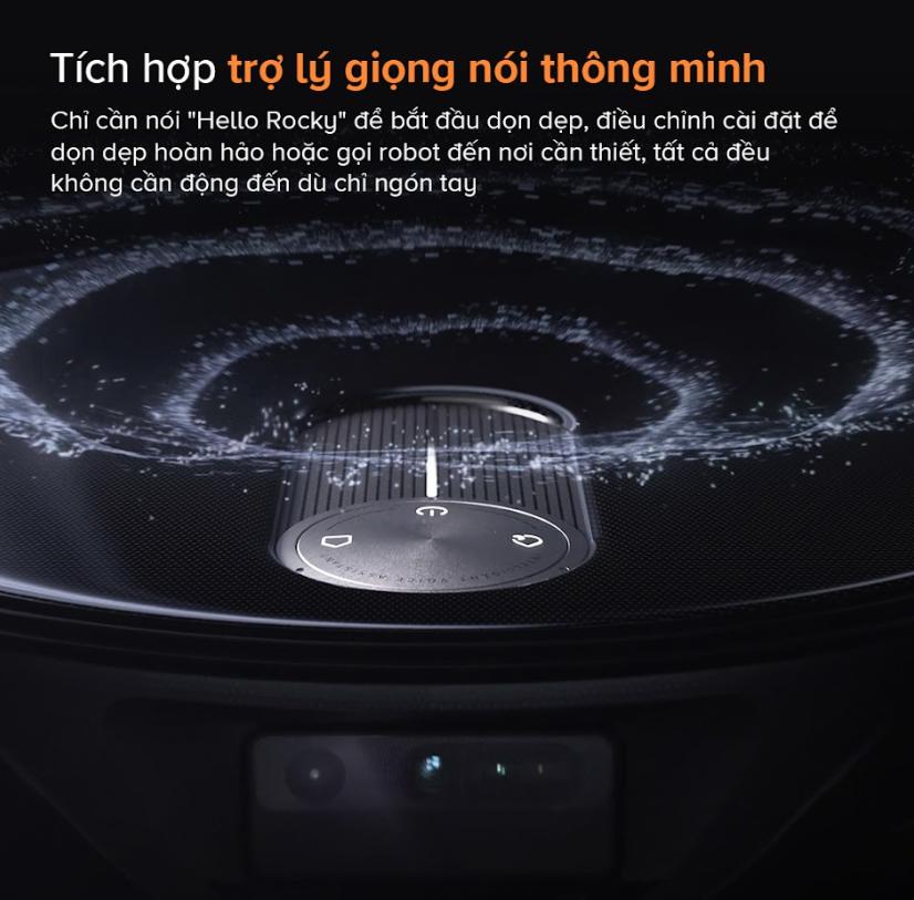 Robot dọn nhà tự động siêu mỏng Roborock Qrevo Slim, Lực hút  11.000 Pa, Giặt sấy giẻ bằng khí nóng, Dock sạc đa năng 3.0