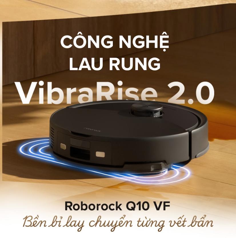 Robot hút bụi lau nhà Roborock Q7 TF Lực Hút 10.000Pa, Chổi Cao Su Chữ V, Chống rối kép, Lập Bản Đồ 360°, Lau bằng giẻ