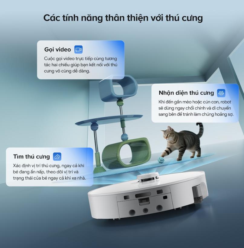 Máy hút bụi tự động Roborock Qrevo Curv 2 Flow, Lực Hút 20.000Pa, Con Lăn 270mm, Chống Rối Kép & Trạm Sạc Đa Năng, Lau con lăn