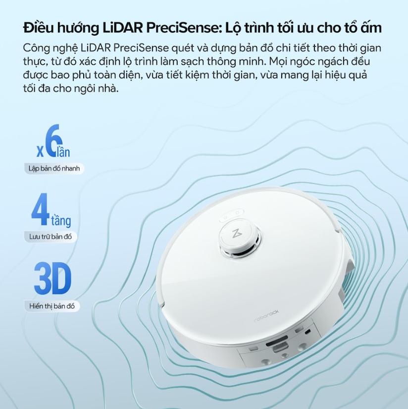 Máy hút bụi tự động Roborock Qrevo Curv 2 Flow, Lực Hút 20.000Pa, Con Lăn 270mm, Chống Rối Kép & Trạm Sạc Đa Năng, Lau con lăn