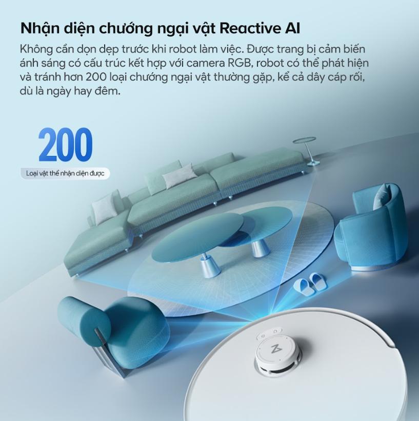 Máy hút bụi tự động Roborock Qrevo Curv 2 Flow, Lực Hút 20.000Pa, Con Lăn 270mm, Chống Rối Kép & Trạm Sạc Đa Năng, Lau con lăn