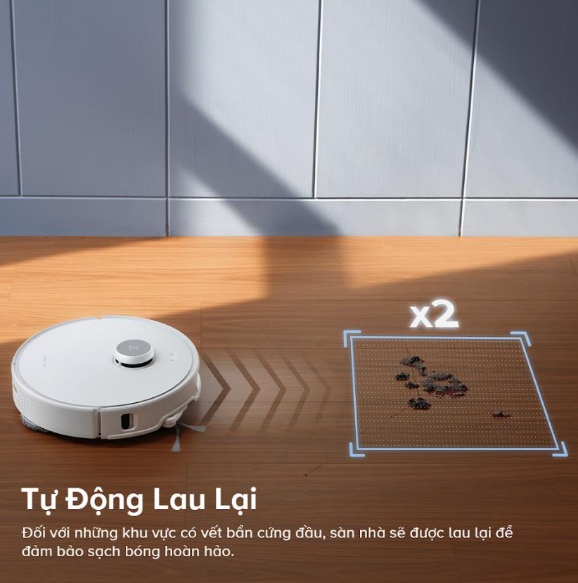 Máy hút bụi lau nhà Roborock Qrevo Curv, Lực Hút 18.500Pa, Khung Nâng AdaptiLift, Công Nghệ FlexiArm & Lau Sát Mép