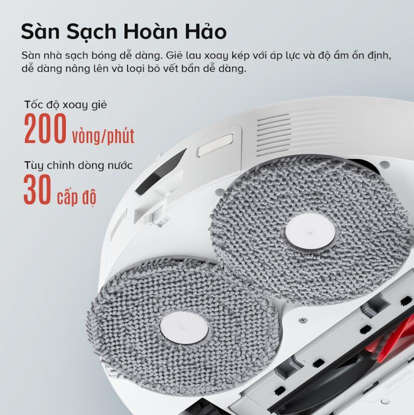 Máy hút bụi lau nhà Roborock Qrevo Curv, Lực Hút 18.500Pa, Khung Nâng AdaptiLift, Công Nghệ FlexiArm & Lau Sát Mép