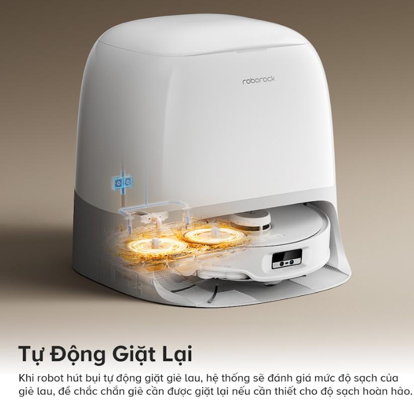 Máy hút bụi lau nhà Roborock Qrevo Curv, Lực Hút 18.500Pa, Khung Nâng AdaptiLift, Công Nghệ FlexiArm & Lau Sát Mép