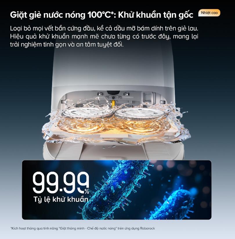 Robot Hút Bụi Roborock Qrevo Curv 2 Pro: Mỏng 7.98cm, Lực Hút 25.000Pa, Chống Rối 3 Lớp & Trạm Sạc Đa Năng 3.0