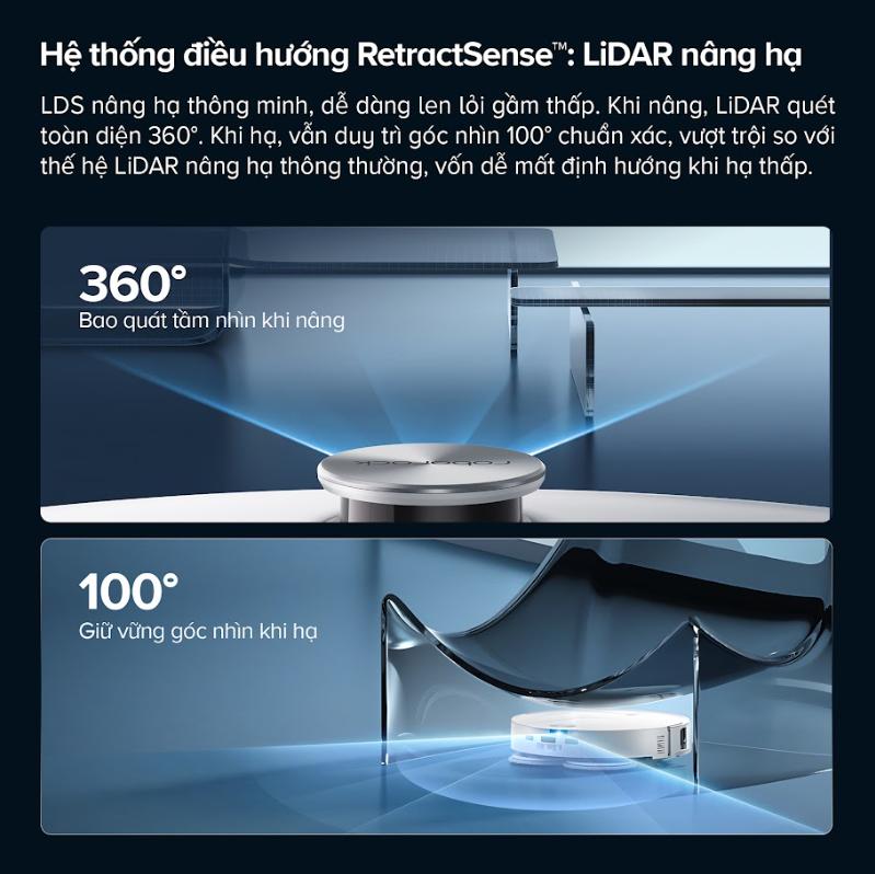 Robot Hút Bụi Roborock Qrevo Curv 2 Pro: Mỏng 7.98cm, Lực Hút 25.000Pa, Chống Rối 3 Lớp & Trạm Sạc Đa Năng 3.0