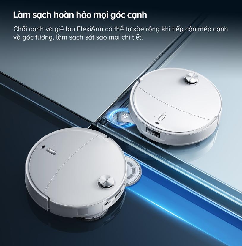 Robot Hút Bụi Roborock Qrevo Curv 2 Pro: Mỏng 7.98cm, Lực Hút 25.000Pa, Chống Rối 3 Lớp & Trạm Sạc Đa Năng 3.0