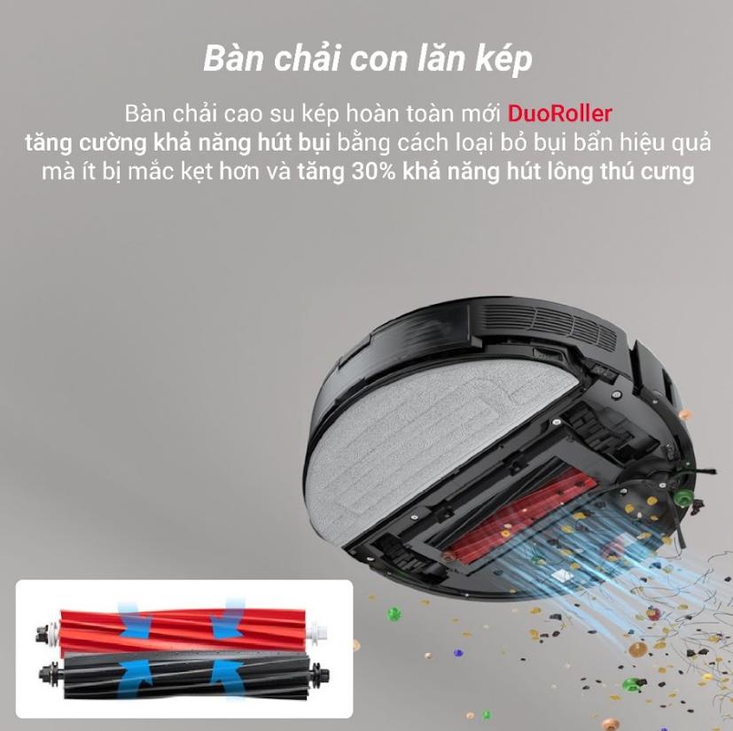 Robot chống rối Roborock S8 Lực Hút 6000Pa, Công Nghệ Reactive 3D: Né Vật Cản Thông Minh, Lau Rung VibraRise