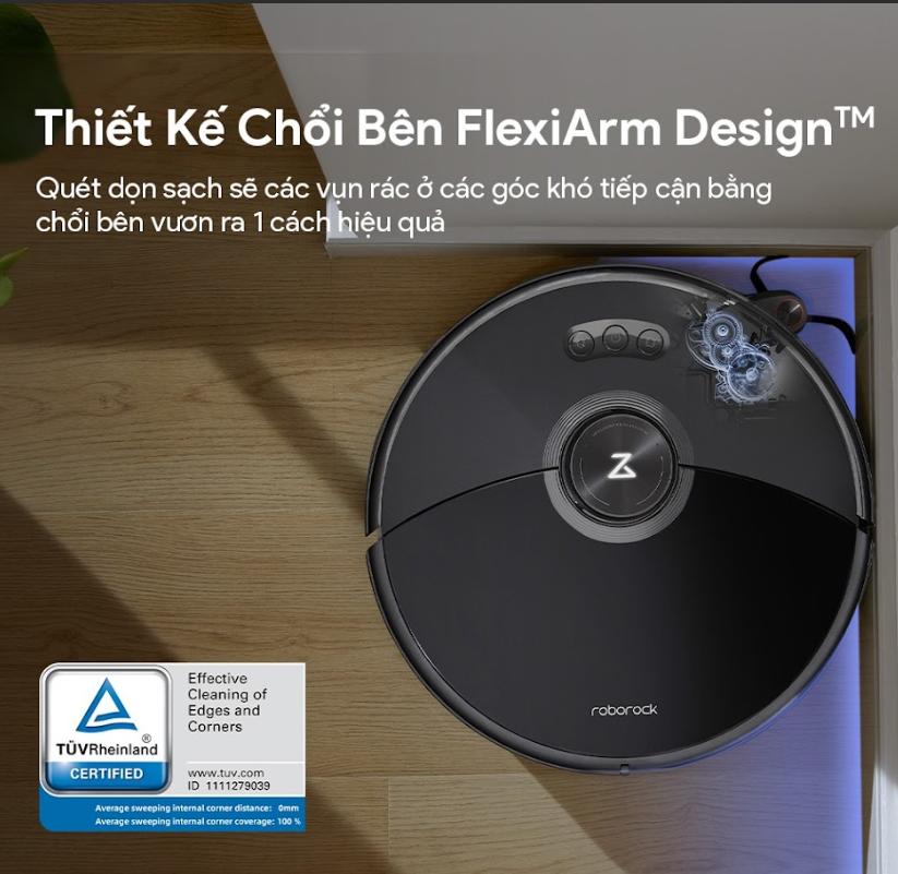 Robot Hút Bụi Roborock S8 Max Ultra Lực Hút 8.000Pa, Lau Rung VibraRise 3.0, Nâng giẻ lau 20mm, Điểu khiển qua ứng dụng, Giẻ lau xoay