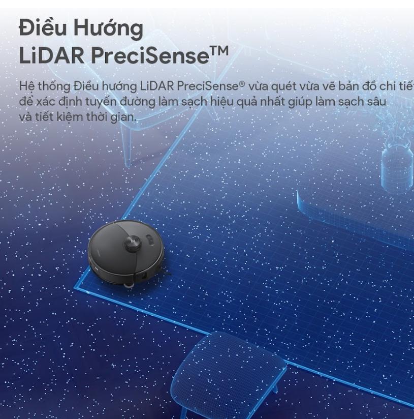 Robot Hút Bụi Roborock S8 Max Ultra Lực Hút 8.000Pa, Lau Rung VibraRise 3.0, Nâng giẻ lau 20mm, Điểu khiển qua ứng dụng, Giẻ lau xoay