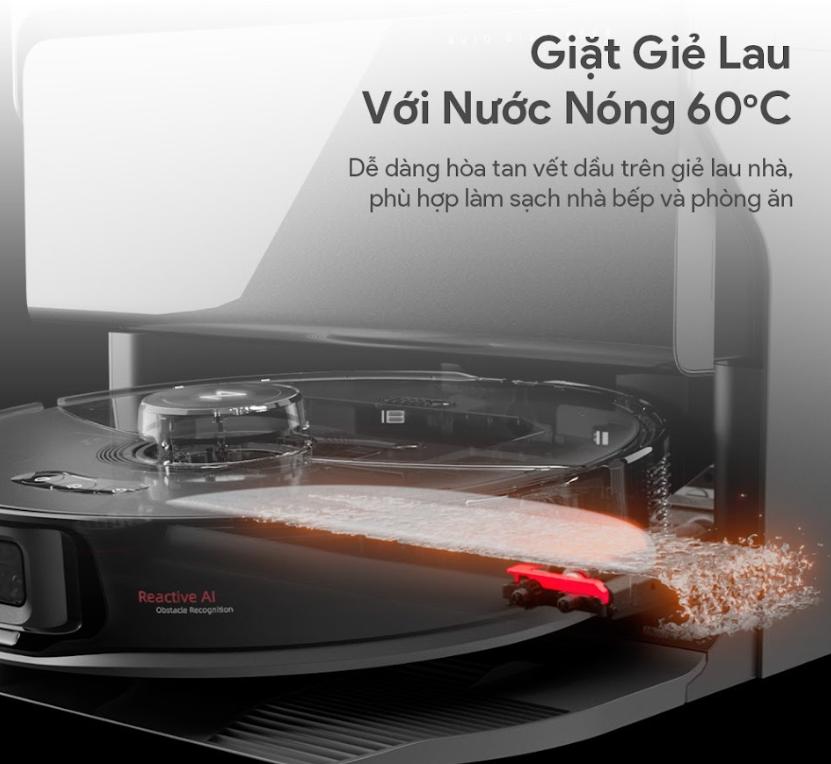 Robot Hút Bụi Roborock S8 Max Ultra Lực Hút 8.000Pa, Lau Rung VibraRise 3.0, Nâng giẻ lau 20mm, Điểu khiển qua ứng dụng, Giẻ lau xoay