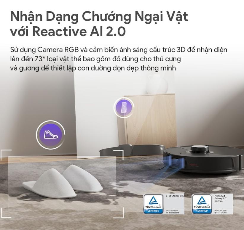 Robot Hút Bụi Roborock S8 Max Ultra Lực Hút 8.000Pa, Lau Rung VibraRise 3.0, Nâng giẻ lau 20mm, Điểu khiển qua ứng dụng, Giẻ lau xoay