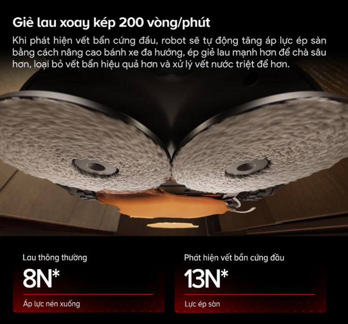 Robot Hút Bụi Roborock Saros 20: Lực Hút Khủng 35.000Pa, Robot Vượt Mọi Địa Hình & Thảm Dày, Hỗ trợ công nghệ StarSight 2.0, Lau giẻ